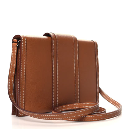 Hermes Evergrain Evercolor H Passant Clutch Gold 3 of 12
