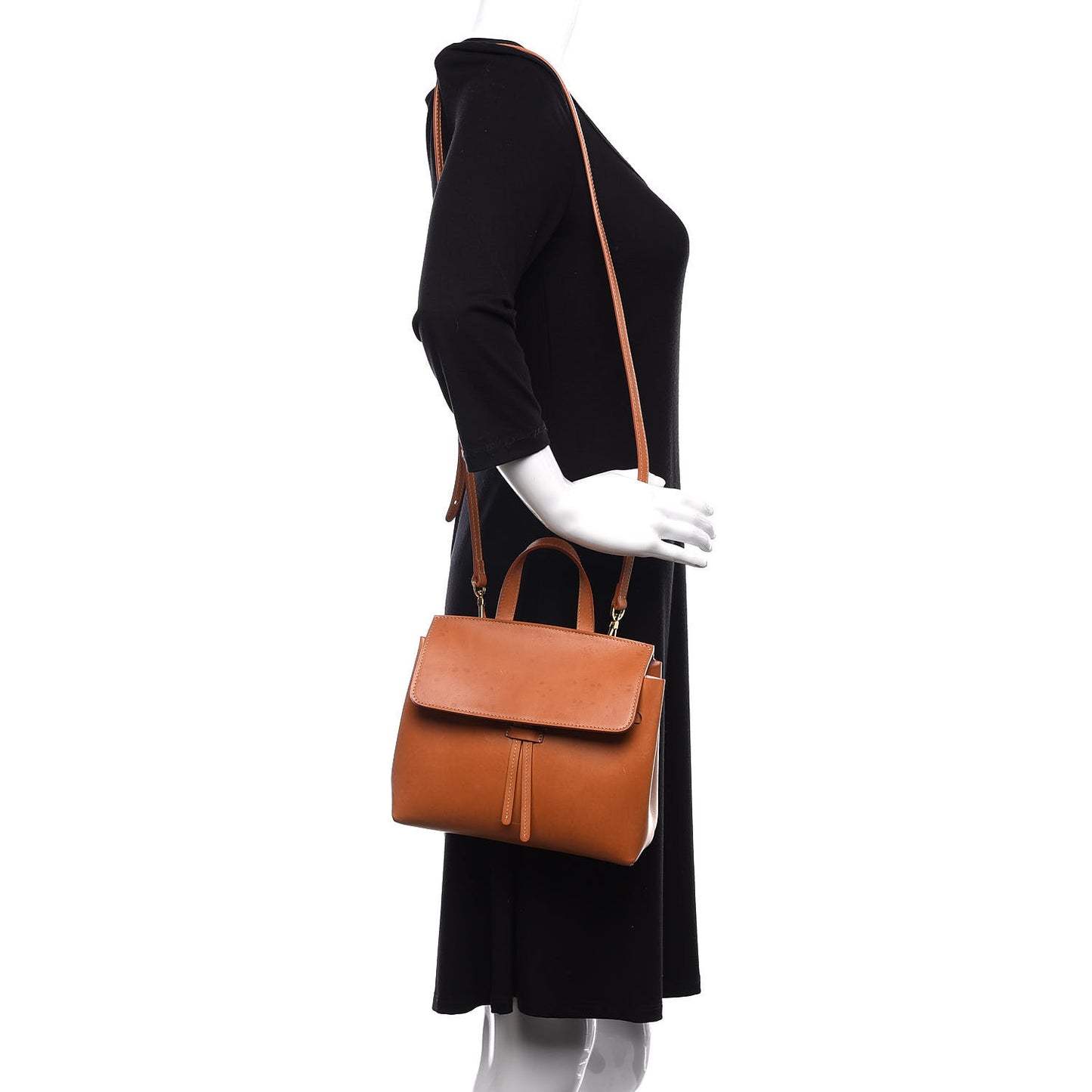 Calfskin Mini Mini Lady Bag Camello Rosa
