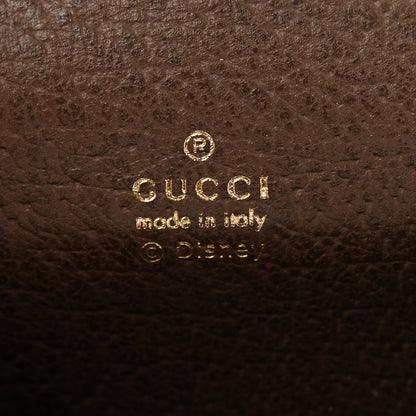 Gucci X DISNEY GG Supreme Monogram Donald Duck Interlocking G Key Pouch Beige Multicolor New Acero 4 of 5