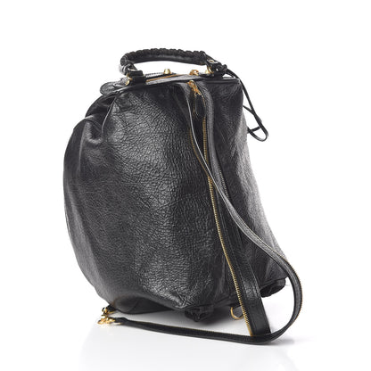 Balenciaga Agneau Giant 12 Gold Hardware Traveler Convertible Backpack Black 5 of 22