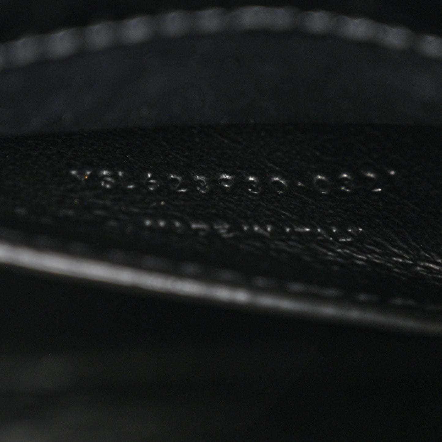 Calfskin Crocodile Embossed Mini Classic Monogram Cassandra Top Handle Black