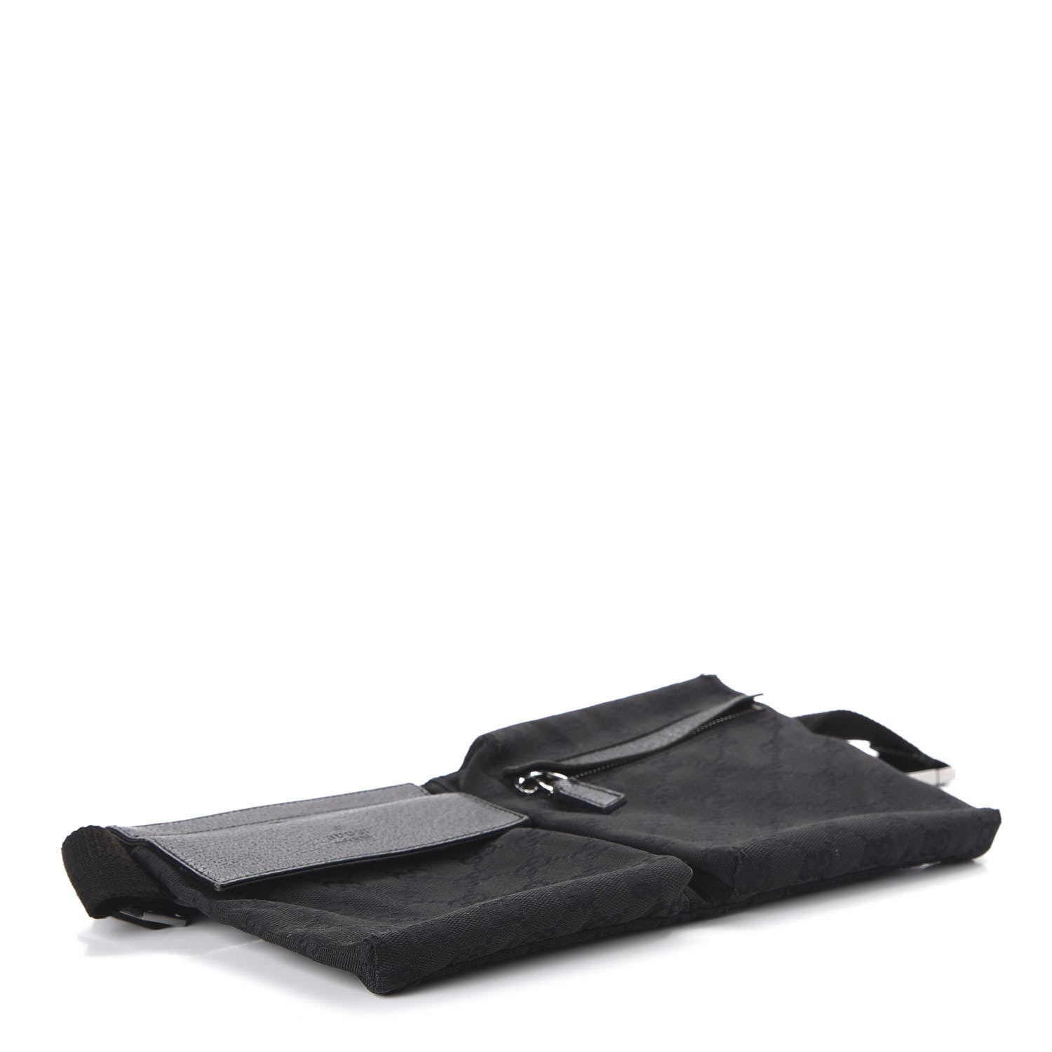 Gucci GG Monogram Double Pocket Belt Bag Black 4 of 11