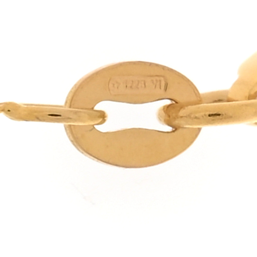 18K Yellow Gold Tiny Treasures Key Pendant Necklace