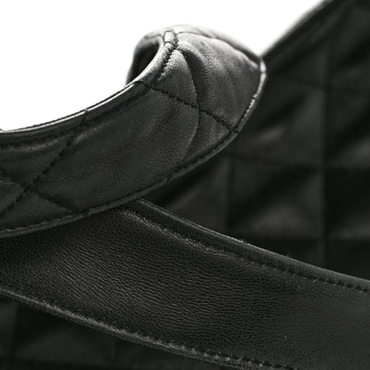 Saint Laurent Lambskin Quilted Maxi Icare Shopping Tote Black 16 of 18