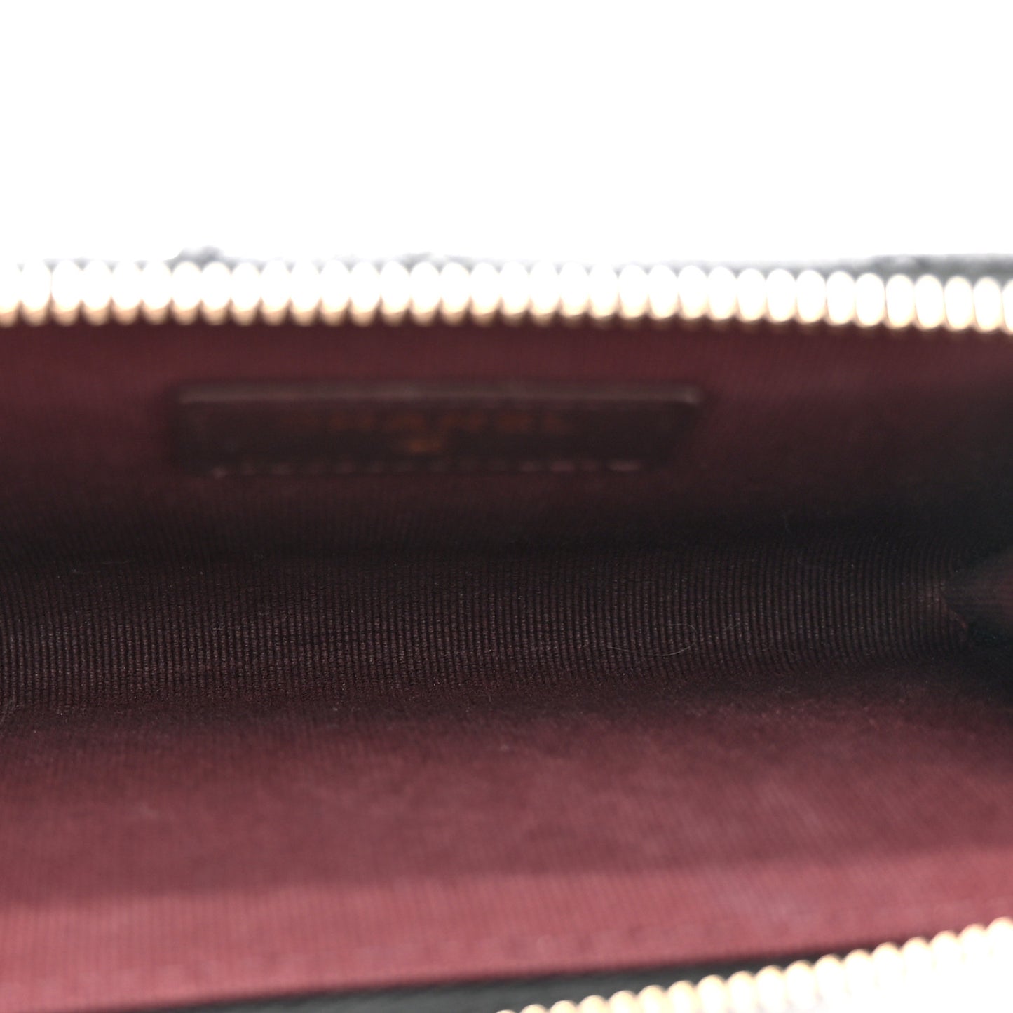 Caviar Quilted CC Zip Around Card Holder Black