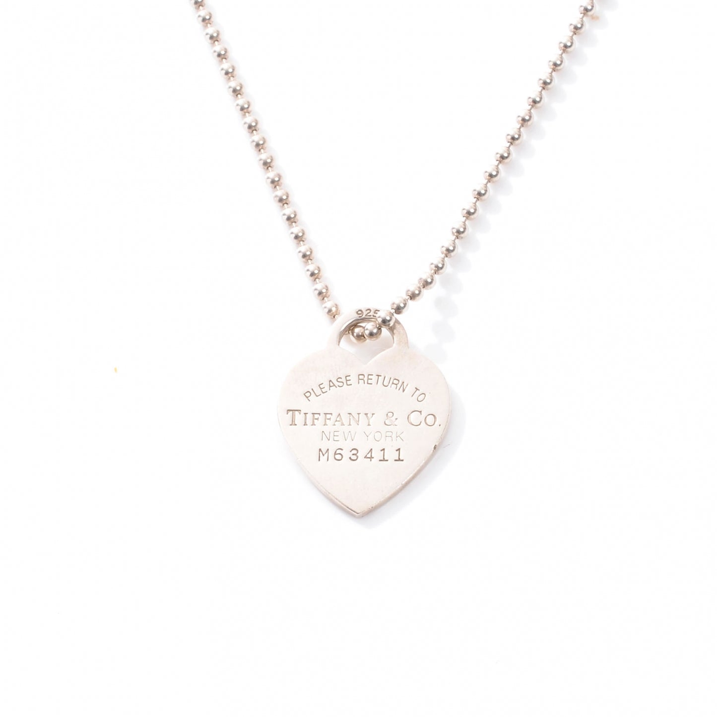 Sterling Silver Long Return to Tiffany Heart Pendant Necklace