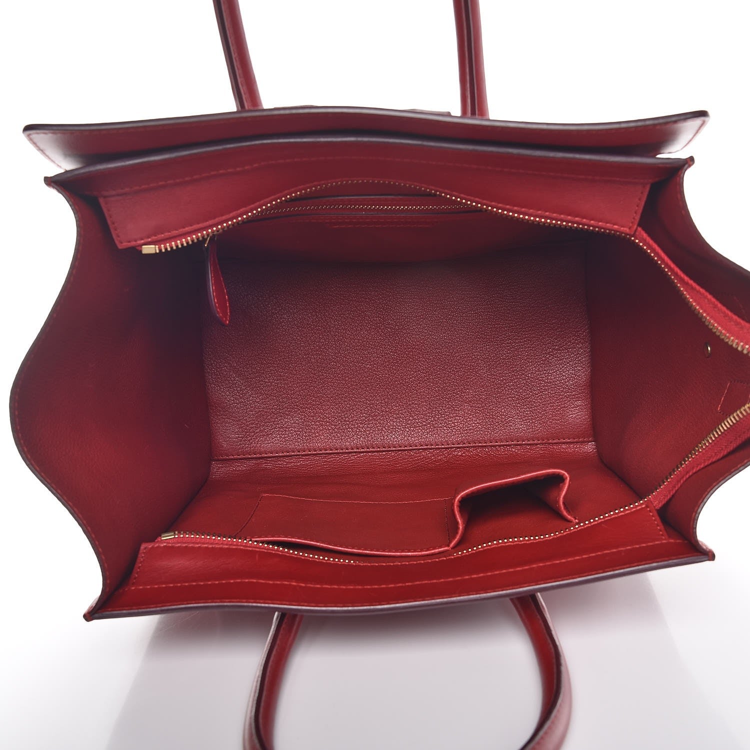 Celine Smooth Calfskin Mini Luggage Red 5 of 15