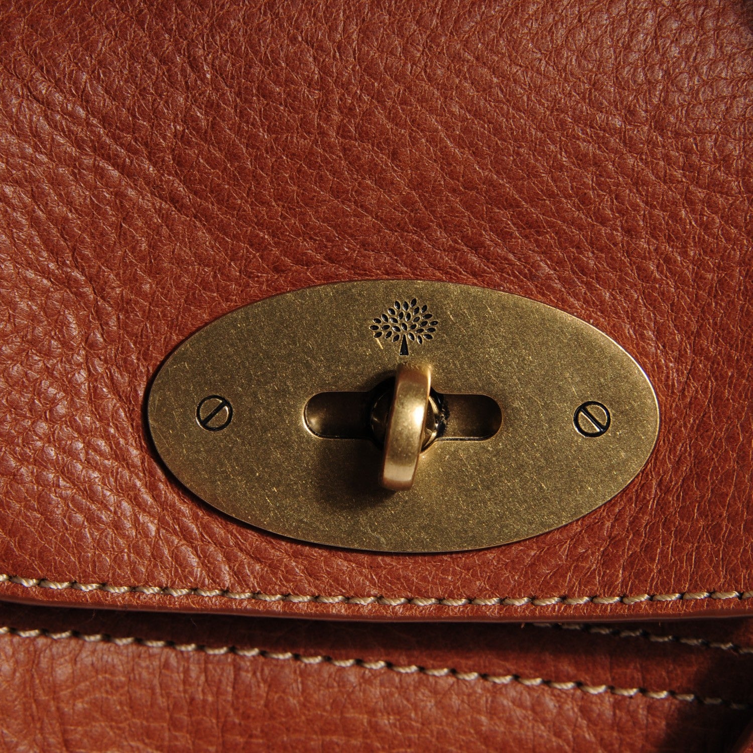 Mulberry Natural Leather Small Bayswater Oak 5 of 9