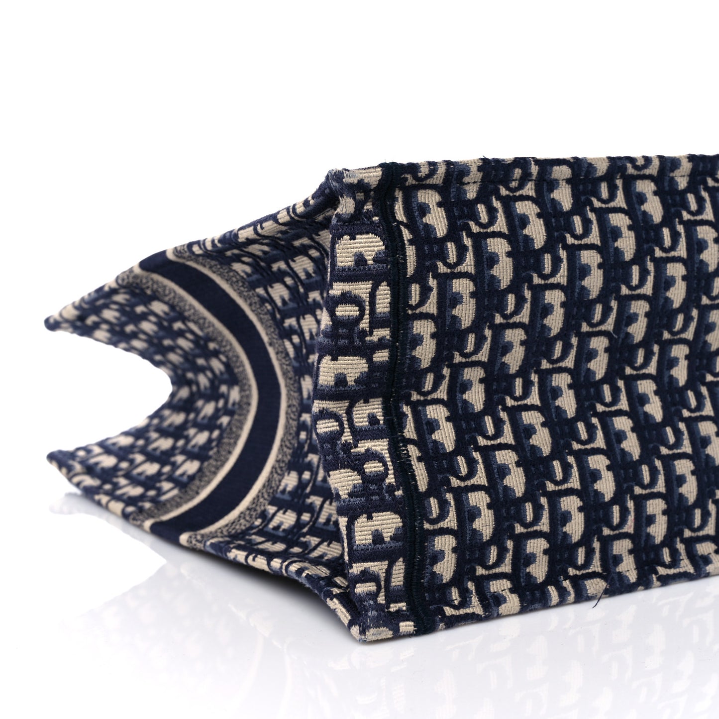 Oblique Book Tote Blue Multicolor