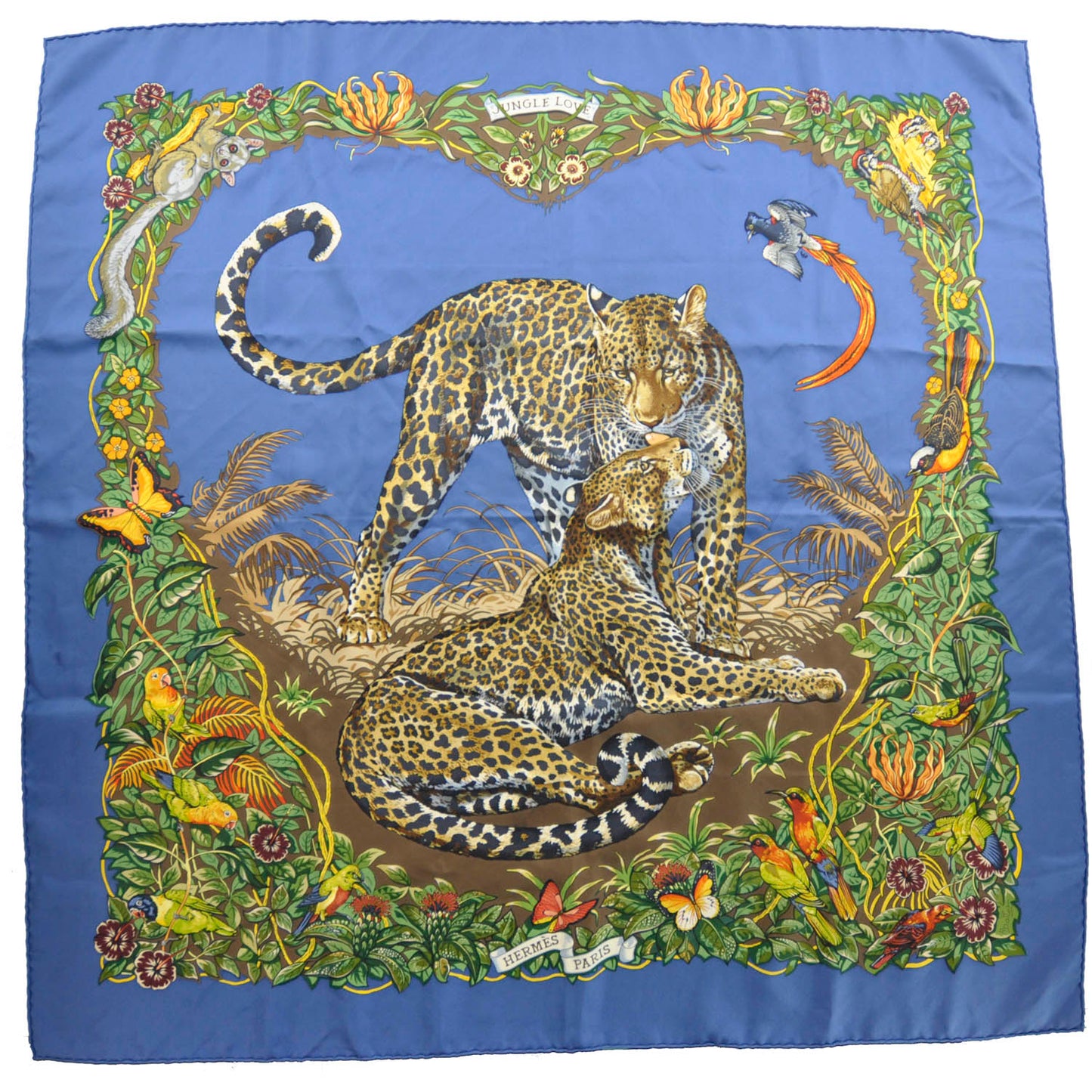 Silk Jungle Love Scarf 90