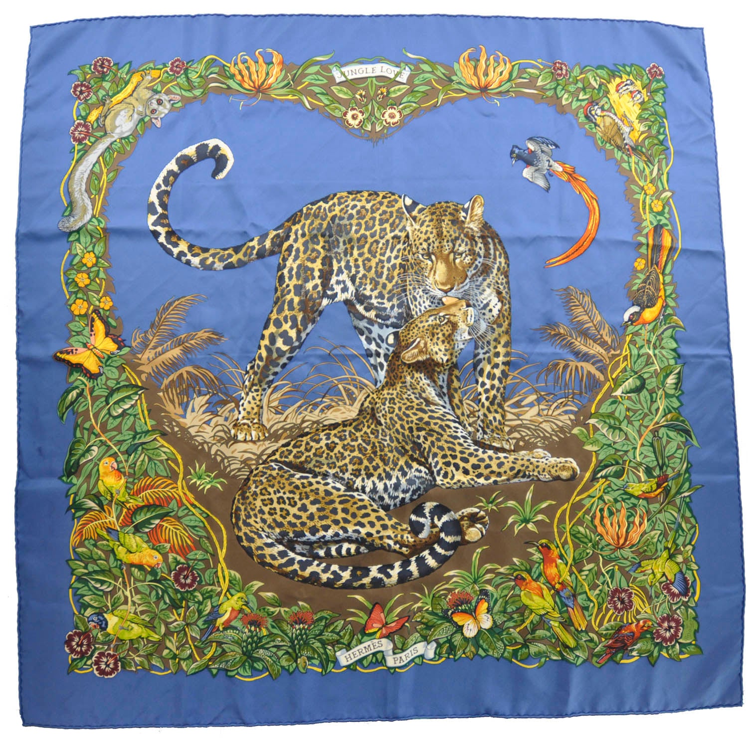 Hermes Silk Jungle Love Scarf 90 1 of 4
