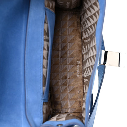 Proenza Schouler Suede PS1 Mini Pouch Messenger Bag Slate Blue 5 of 14