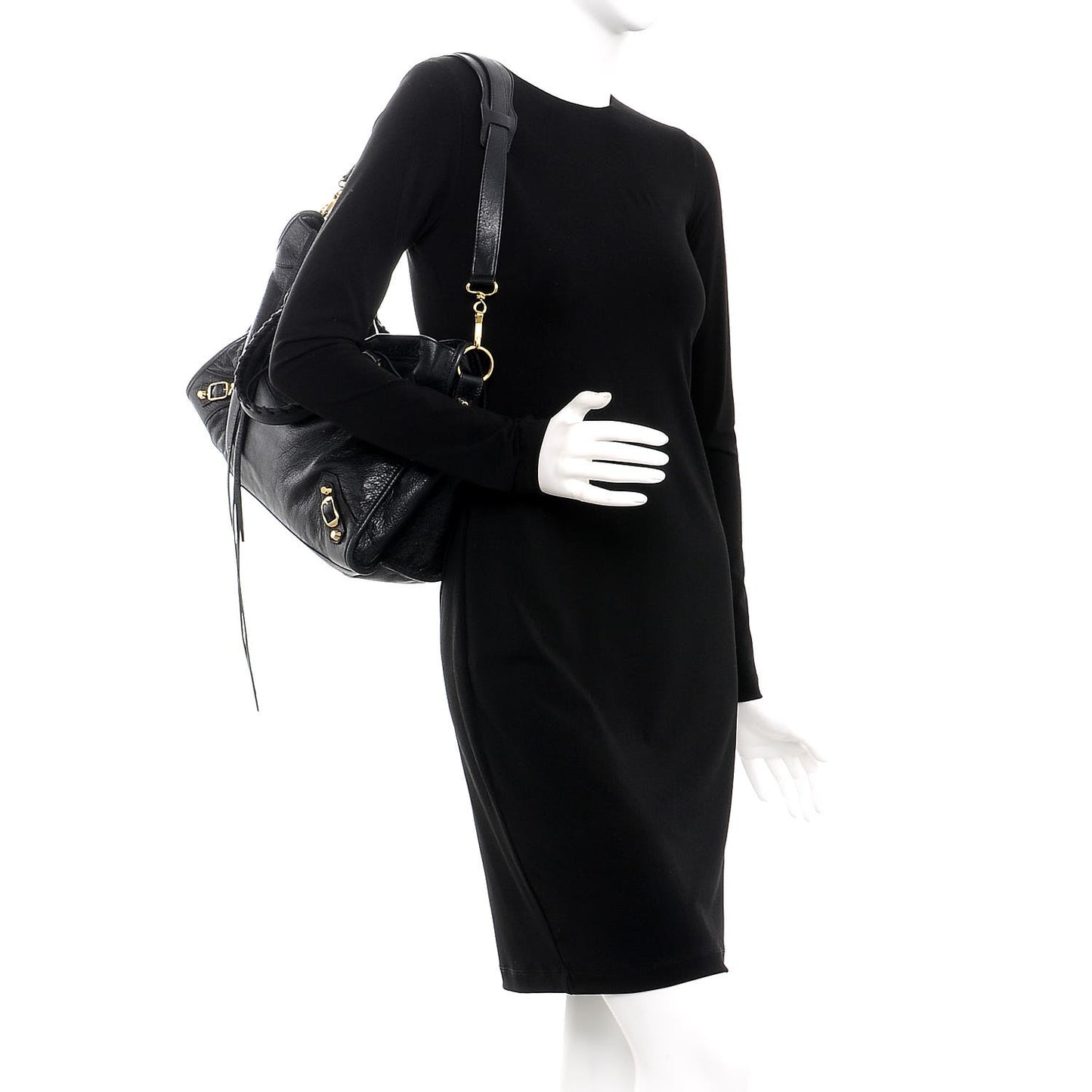 Agneau Classic Gold Hardware City Black