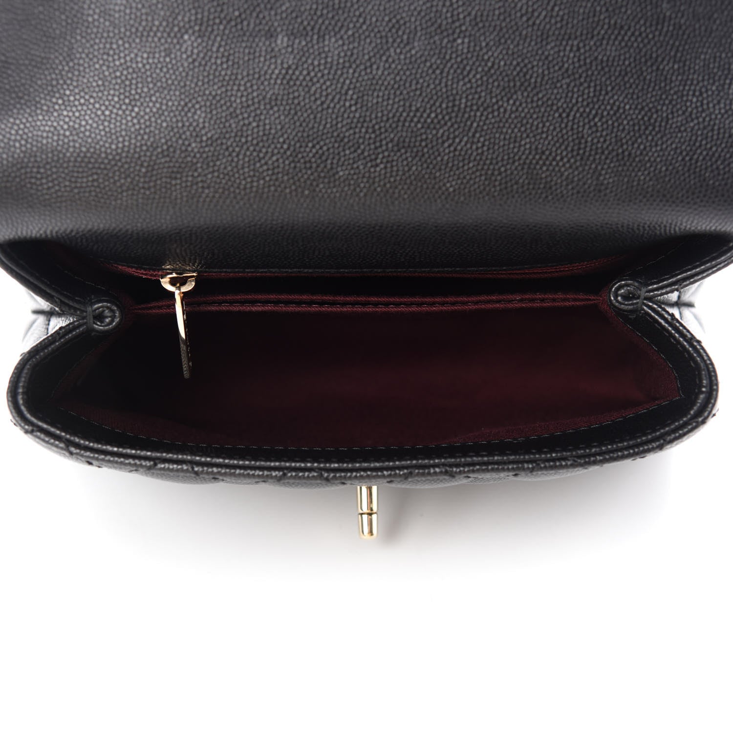 Chanel Caviar Lizard Embossed Quilted Mini Coco Handle Flap Black 5 of 11