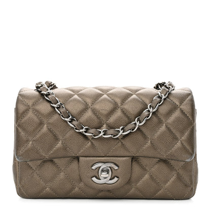 Chanel Iridescent Caviar Quilted Mini Rectangular Flap Bronze 1 of 11