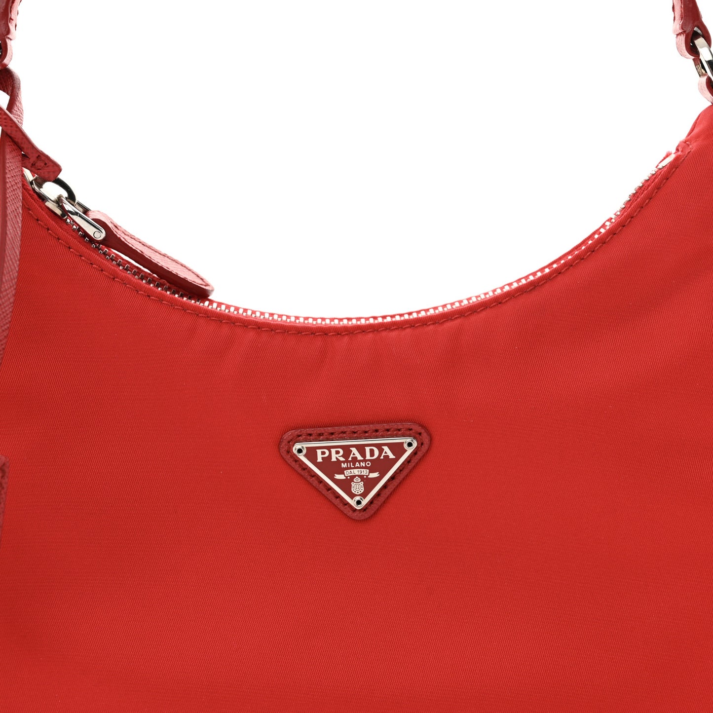Re-Nylon Saffiano Mini Re-Edition 2005 Bag Rosso