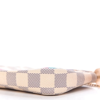 Louis Vuitton Damier Azur 2015 Christmas Animation Mini Pochette Accessories 7 of 10