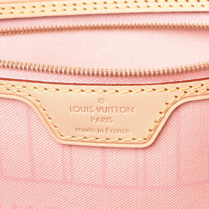 Louis Vuitton Damier Azur Neo Neverfull MM Rose Ballerine 7 of 8