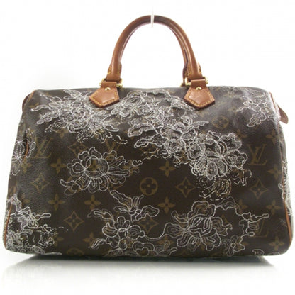 Louis Vuitton Monogram Dentelle Speedy 30 Silver 1 of 9