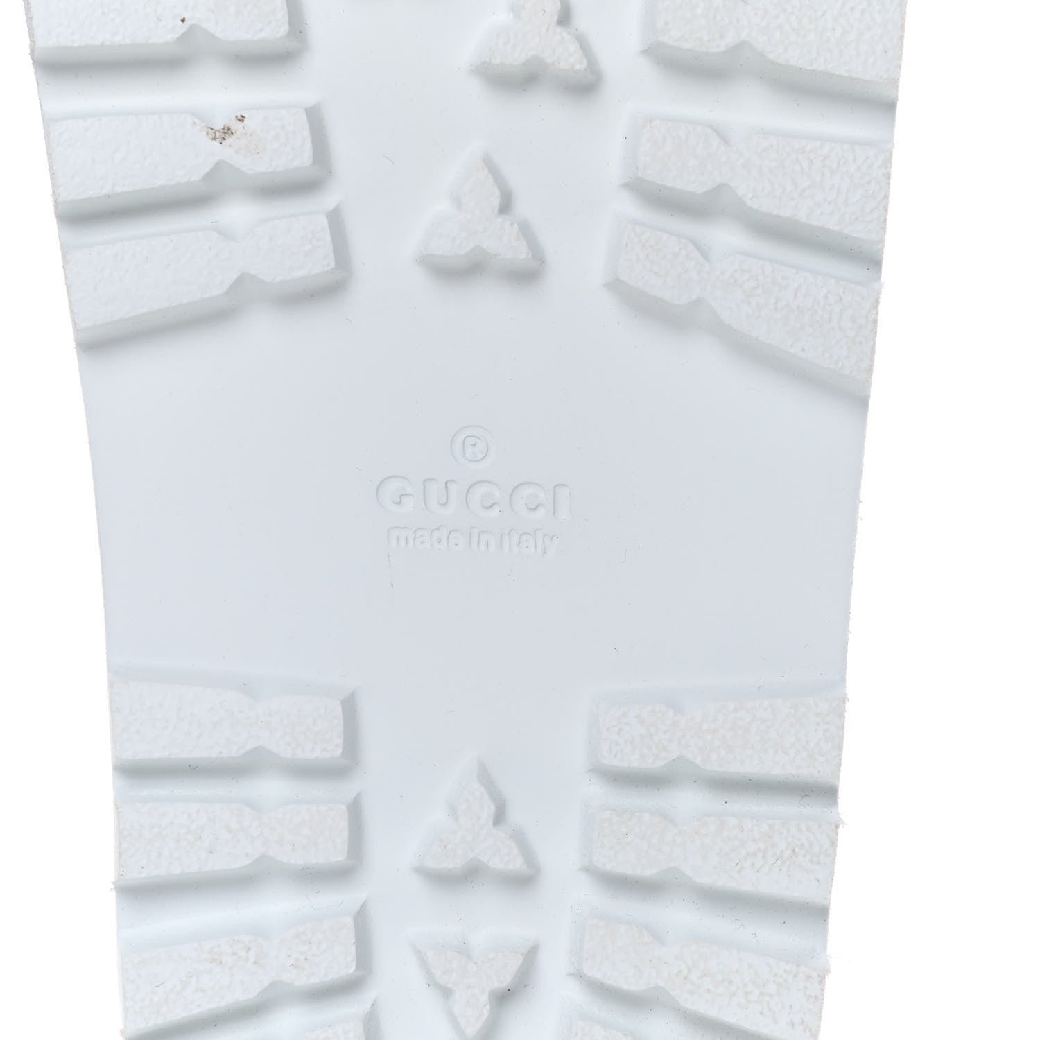 Gucci Rubber Web Mens Lug Sole Slide Sandals 9 Great White Green Red 7 of 11