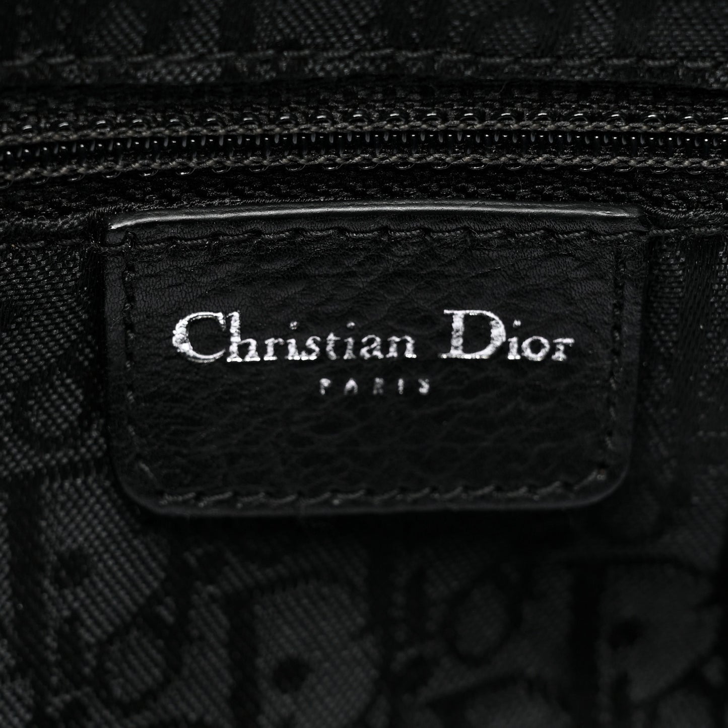 Calfskin Cannage Stitched Small Lady East West Lady Dior Black