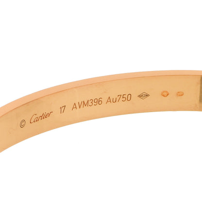 Cartier 18K Yellow Gold LOVE Bracelet 17 5 of 7