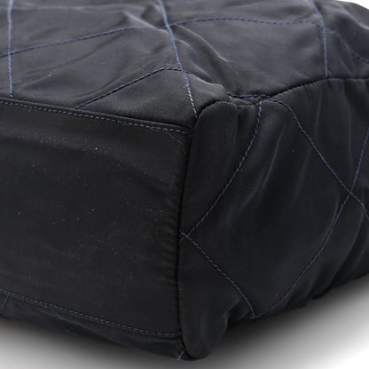 Prada Nylon Tessuto Quilted Shoulder Bag Blue 9 of 9