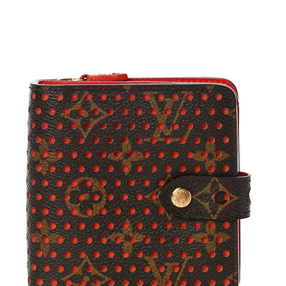 Louis Vuitton Monogram Perforated Compact Zipped Wallet Orange 7 of 11