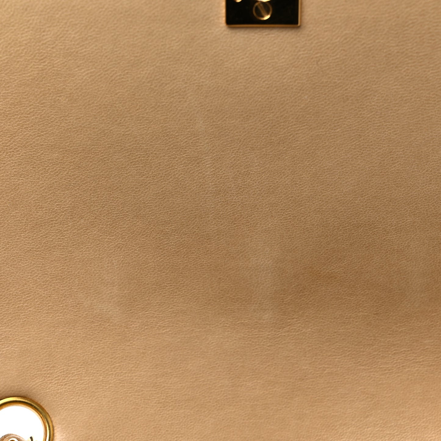 Lambskin Quilted Small Single Flap Beige
