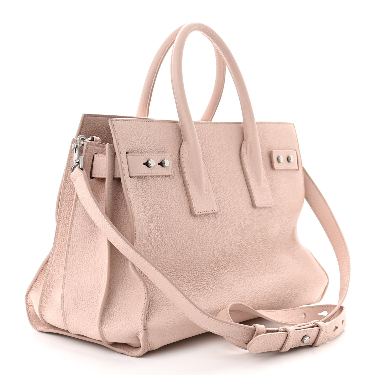 Saint Laurent Grained Calfskin Small Sac De Jour Marble Pink 3 of 16
