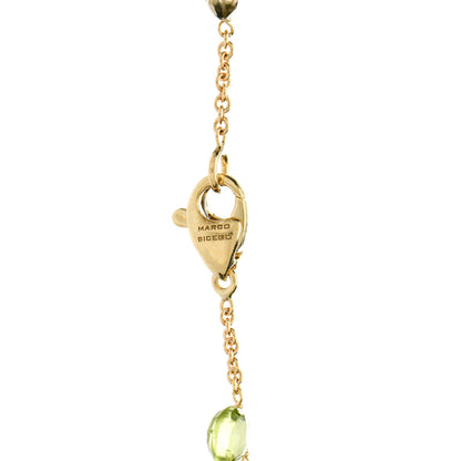 Marco Bicego 18K Yellow Gold Multi Gemstone Paradise Double Strand Necklace 4 of 5