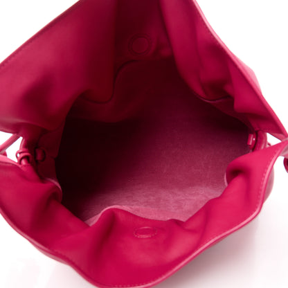 Loewe Satin Calfskin Monochrome Flamenco Knot Clutch Ruby Red Glaze 5 of 12