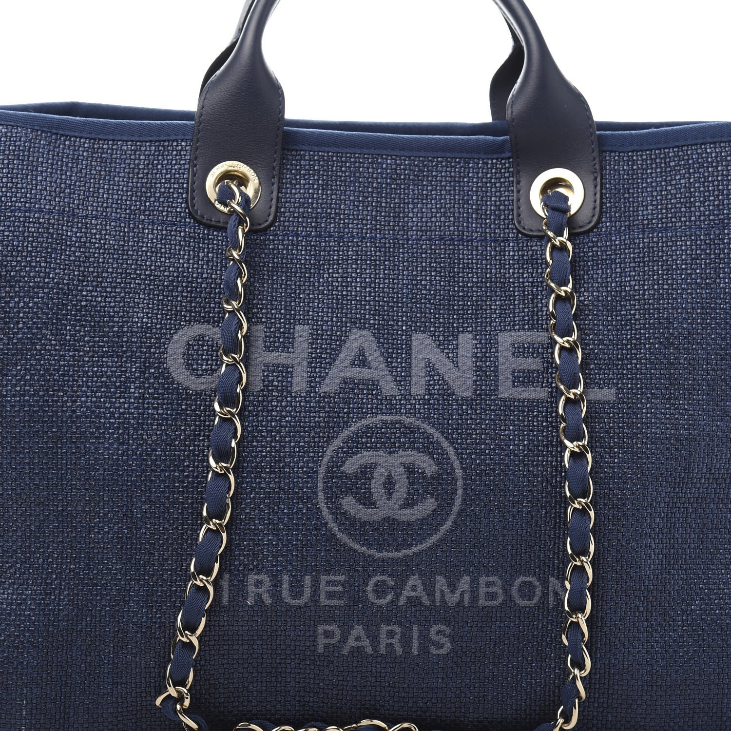 Chanel Woven Straw Raffia Medium Deauville Tote Black 10 of 10