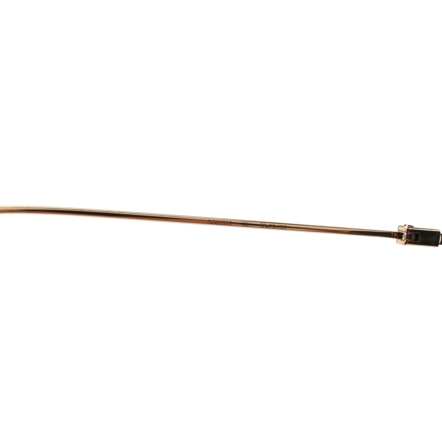 Round Pearl Tip Sunglasses GG0253S Gold