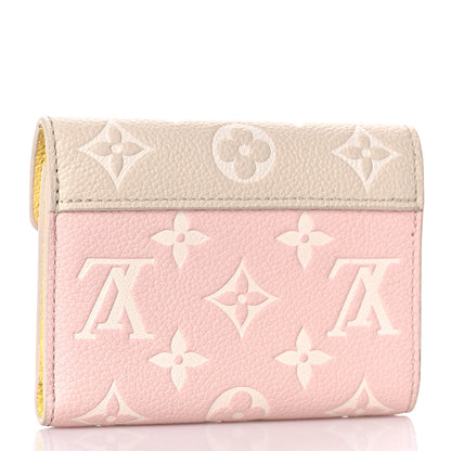 Louis Vuitton Empreinte Monogram Spring In The City Victorine Wallet Pink Beige Yellow 3 of 9