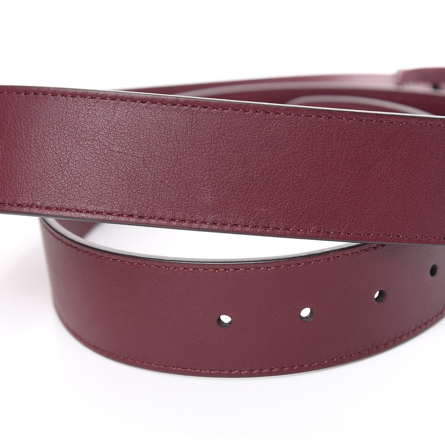 Gucci Moon Calfskin Nickel Double G 40mm Belt 110 44 Strong Red 7 of 8