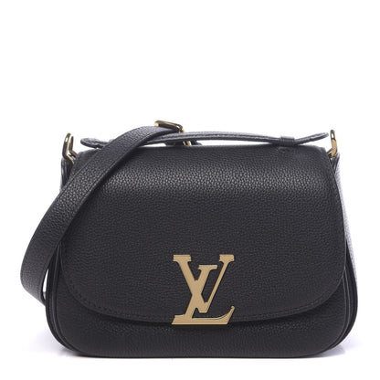 Louis Vuitton Grained Calfskin Vivienne NM Black 1 of 9