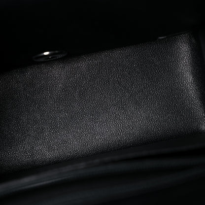 Chanel Lambskin Chevron Quilted Mini Square Flap Black 12 of 14