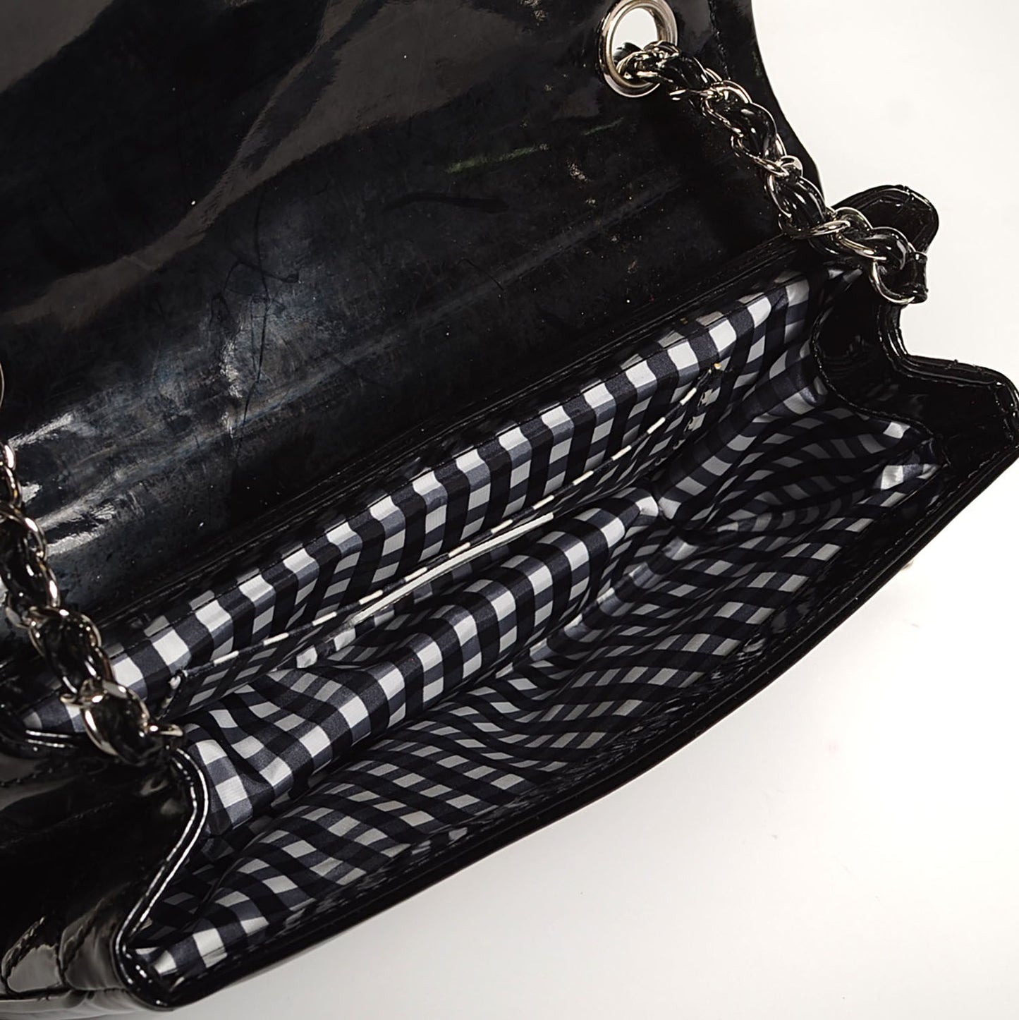 Vinyl Small Lipstick Flap Black