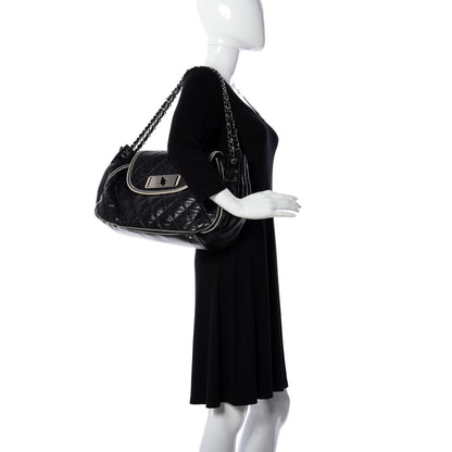 Chanel Lambskin Quilted East West Accordion Flap Black 2 of 10