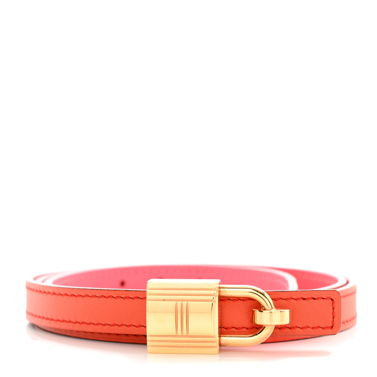 Swift Epsom 13mm Romance Belt 80 32 Orange Poppy Rose Azalee