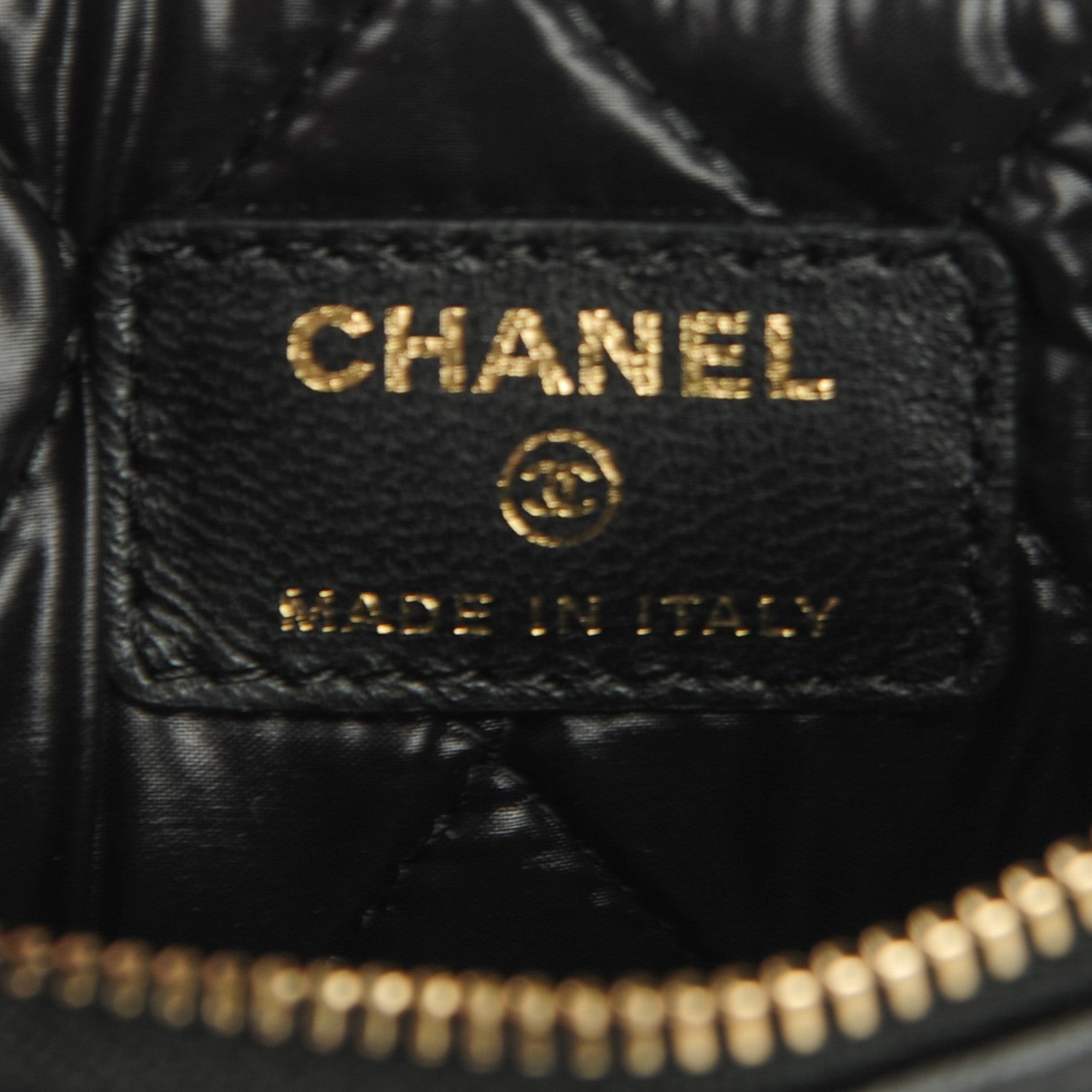 Chanel Lambskin Quilted Zip Casino Coin Purse Black 6 of 7