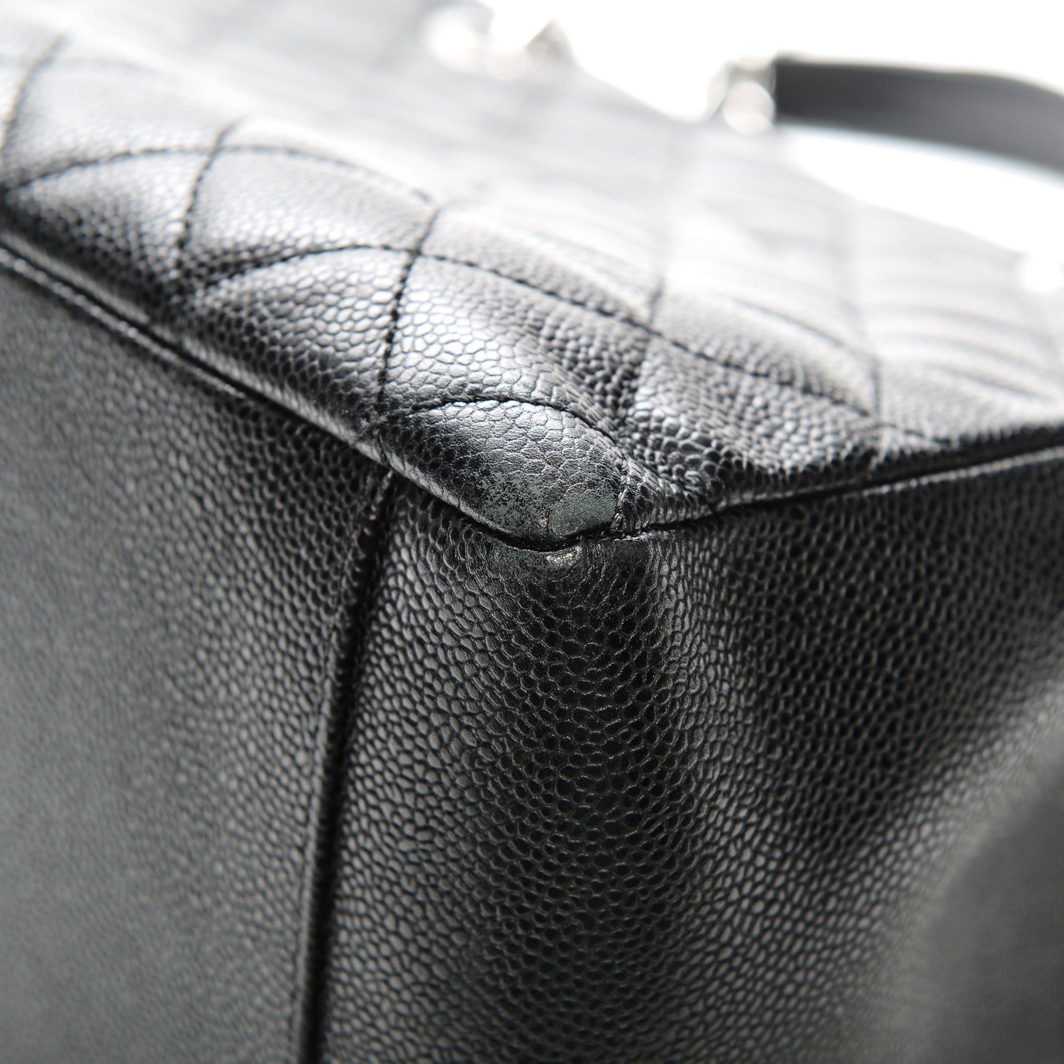 Chanel Caviar Quilted Grand Shopping Tote GST Black 10 of 12