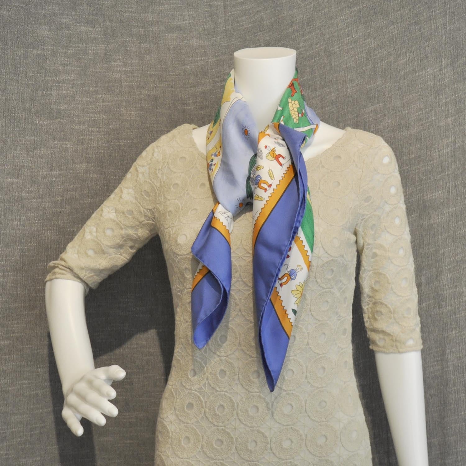 Hermes Silk Retour A La Terre Scarf 90 2 of 6