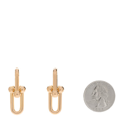 Tiffany 18K Rose Gold Large HardWear Link Earrings 2 of 5