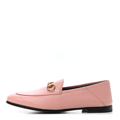 Gucci Lambskin Womens Brixton Horsebit Loafers 35.5 Perfect Pink 1 of 5
