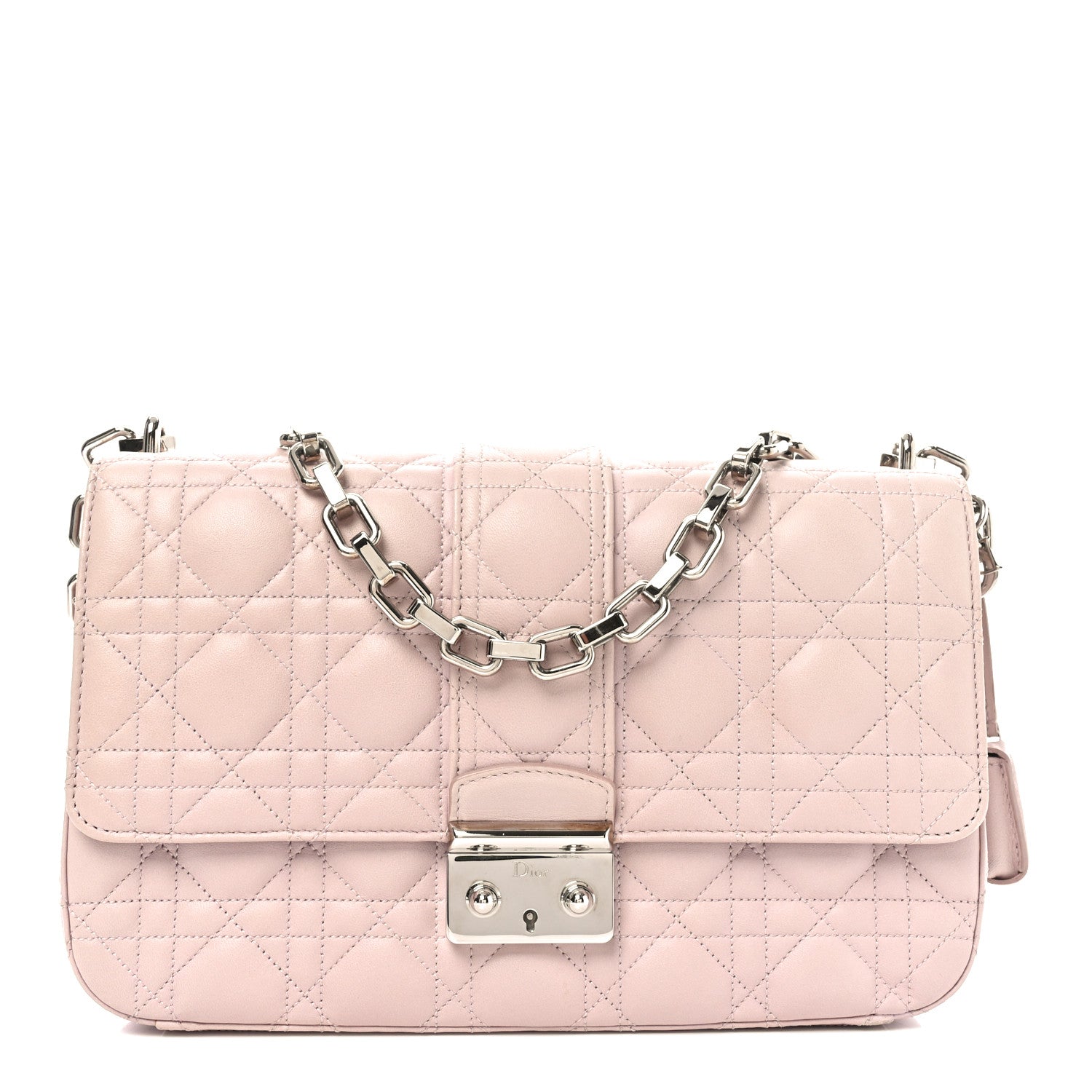 Christian Dior Lambskin Cannage Medium Miss Dior Flap Light Pink 1 of 10