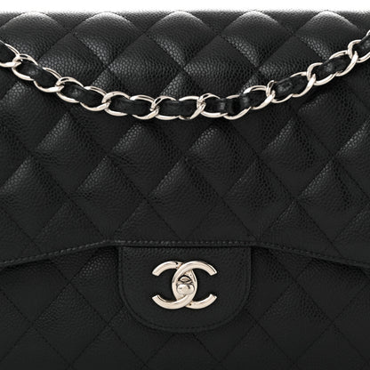 Chanel Caviar Quilted Jumbo Double Flap Black 8 of 10