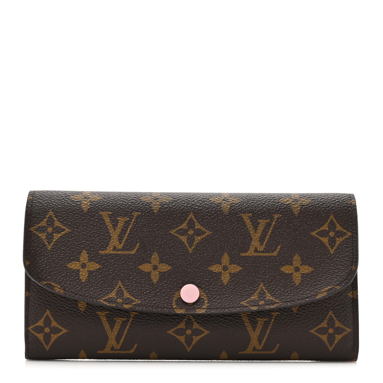 Louis Vuitton Monogram Emilie Wallet Rose Ballerine 1 of 9