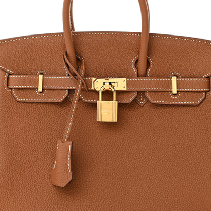 Hermes Togo Birkin 25 Gold 8 of 11